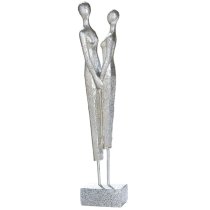 Amantia Polyresin Lovers Sculpture In Silver