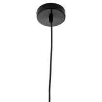 Brantona Round Metal Shade Pendant Light In Black