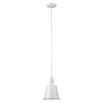 Parista Metal Bell Design Shade Pendant Light In White