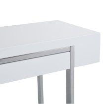 Casa High Gloss Console Table With 2 Drawers In White