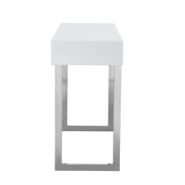 Casa High Gloss Console Table With 2 Drawers In White