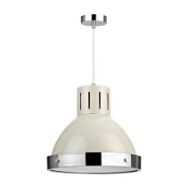 Varmora 1 Light Pendant Light In Clay And Chrome