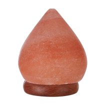 Trox Teardrop Design Salt Table Lamp In Orange