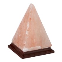 Trox Pyramid Design Salt Table Lamp In Orange