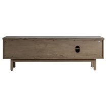 Kyron Wooden TV Stand With 2 Sliding Doors In Natural