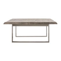 Hinton Wooden Coffee Table With Metal Legs In Natural