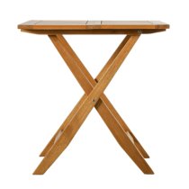 Girana Outdoor Square Folding Wooden Dining Table In Natural