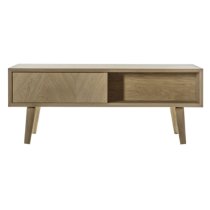 Melino Wooden Coffee Table With 2 Drawers In Mat Lacquer