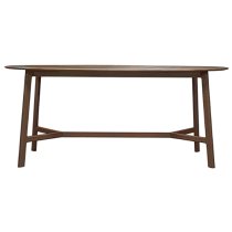 Madrina Oval Wooden Dining Table In Walnut