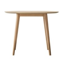 Melino Round Wooden Dining Table In Mat Lacquer