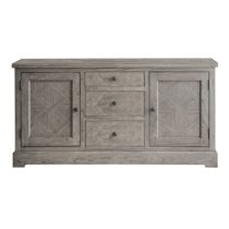 Mestiza Wooden Sideboard With 2 Doors And 3 Drawers In Natural