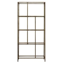 Custer Clear Glass Display Unit With Bronze Metal Frame