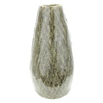 Cestinia Ceramic Large Decorative Vase In Antique Green