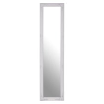 Elizak Rectangular Floor Standing Cheval Mirror In White Frame