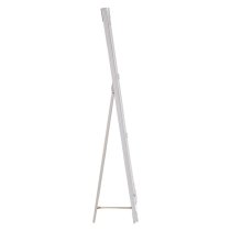 Elizak Rectangular Floor Standing Cheval Mirror In White Frame