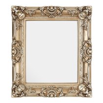 Ornatis Square Neoclassical Style Wall Mirror In Champagne