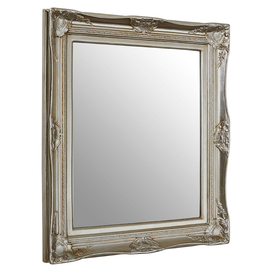 Ornatis Rectangular Wall Mirror In Metallic Champagne Frame