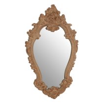 Astoya Rococo Design Wall Mirror In Antique Brown