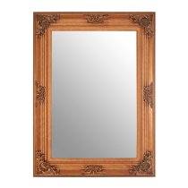 Barstik Rectangular Wall Mirror In Metallic Gold Frame