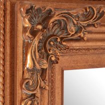 Barstik Rectangular Wall Mirror In Metallic Gold Frame