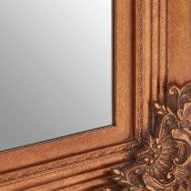 Barstik Rectangular Wall Mirror In Metallic Gold Frame