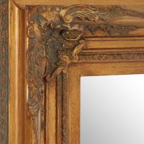 Barstik Floral Design Wall Mirror In Antique Gold Frame