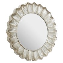 Checklock Scallop Wall Mirror In Champagne