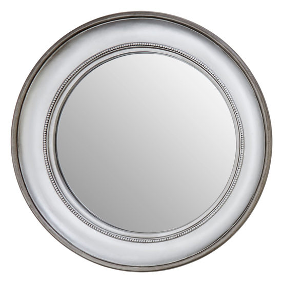 Mevotek Round Wall Mirror In Silver