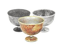 Mosaic Glass Bowl In Orange