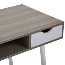 Bradken Wooden Computer Desk In Light Oak And White