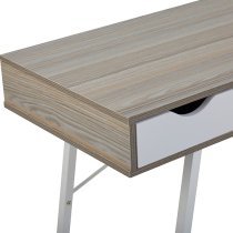 Bradken Wooden Computer Desk In Light Oak And White