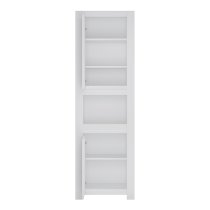 Neka Wooden 2 Doors Display Cabinet In Alpine White