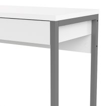 Frosk High Gloss 2 Drawers Computer Desk In White