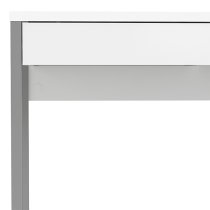 Frosk High Gloss 2 Drawers Computer Desk In White