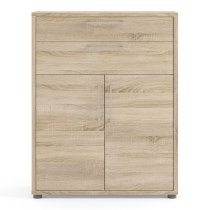 Prax 2 Doors 2 Drawers Office Storage Cabinet In Oak