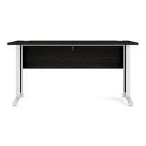 Prax 150cm Computer Desk In Black With White Legs