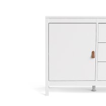 Barcila 2 Doors 3 Drawers Wooden Sideboard In White