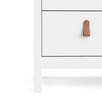 Barcila Chest Of Drawers In White With 3 Drawers