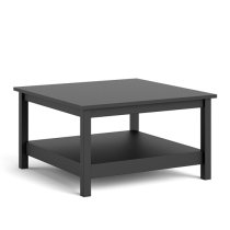 Macron Wooden Square Coffee table In Matt Black