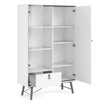 Rynok Wooden Display Cabinet In Matt White