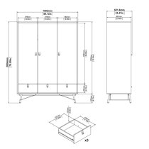 Rynok Wooden Display Cabinet In Matt White