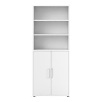 Prax 2 Doors 5 Shelves Office Storage Cabinet In White