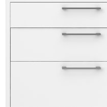 Prax 5 Shelves 2 Drawers Office Storage Cabinet In White