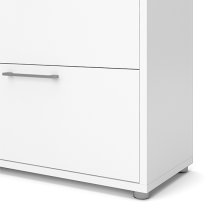 Prax 5 Shelves 2 Drawers Office Storage Cabinet In White