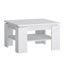 Felton Wooden Square Coffee Table In Alpine White