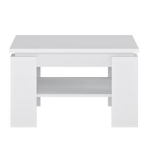 Felton Wooden Square Coffee Table In Alpine White