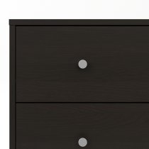 Maiton Wooden Chest Of 5 Drawers In Dark Walnut