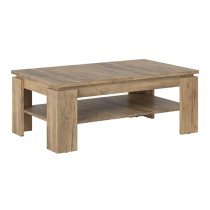 Rapilla Rectangular Wooden Coffee Table In Chesnut