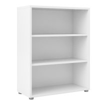 Prax Wooden 2 Shelves Home And Office Bookcase In White