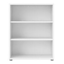 Prax Wooden 2 Shelves Home And Office Bookcase In White